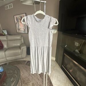 LOFT Light Gray Textured Blouse